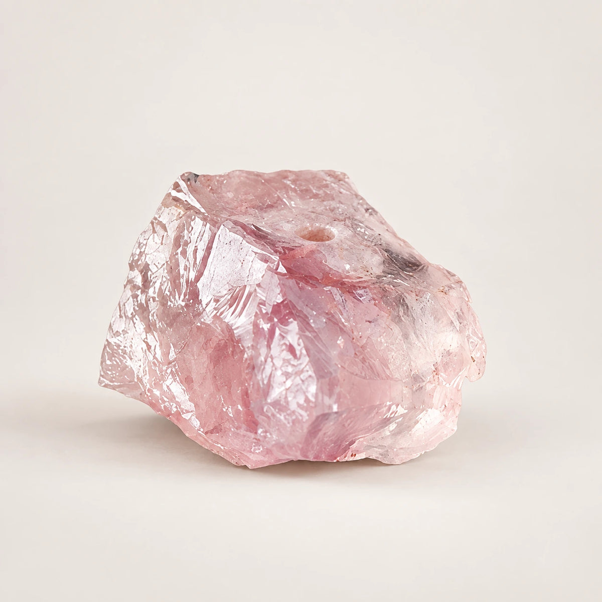 LumaStone Natural Stone Incense Holder – Pink crystal variant