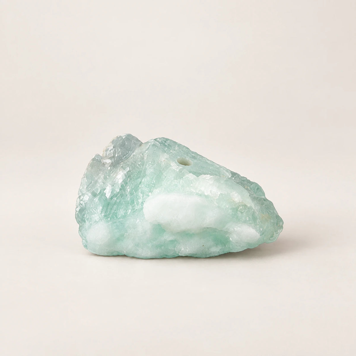 LumaStone Natural Stone Incense Holder – Green fluorite variant