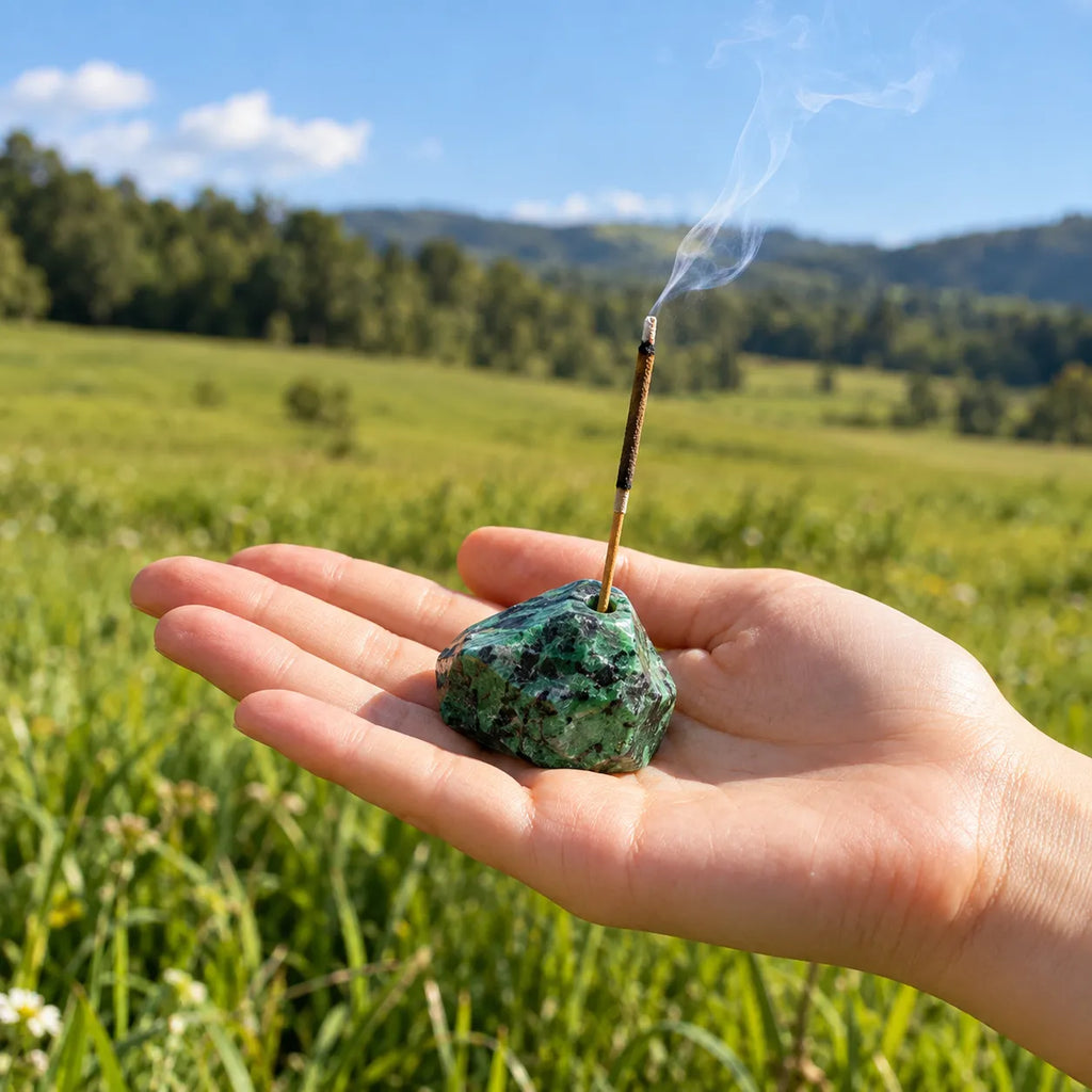LumaStone Natural Stone Incense Holder 