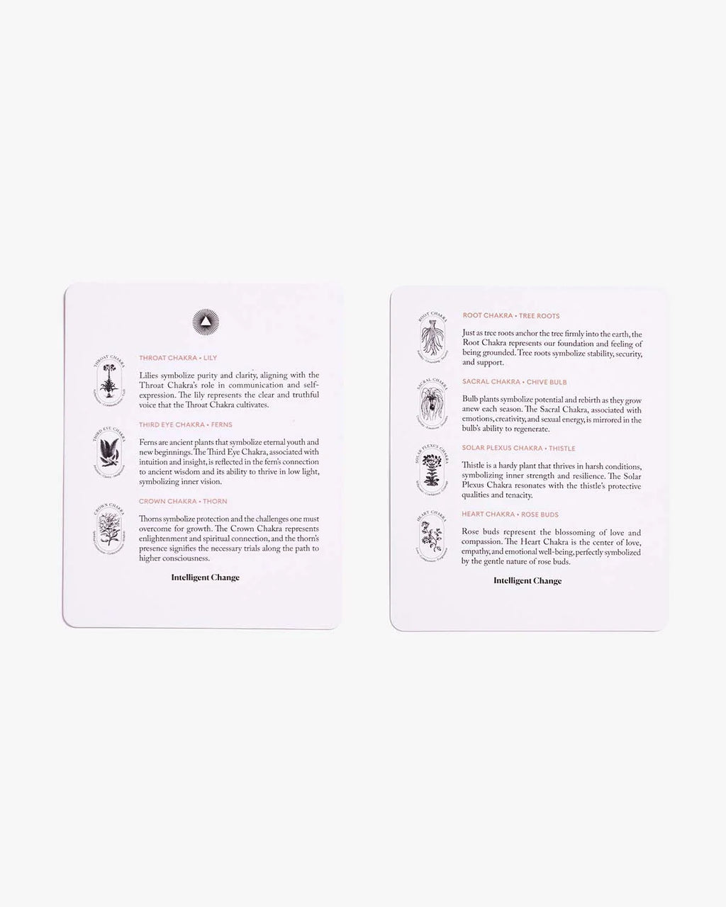 Mindful Affirmations for Chakra Balancing card deck by Intelligent Change