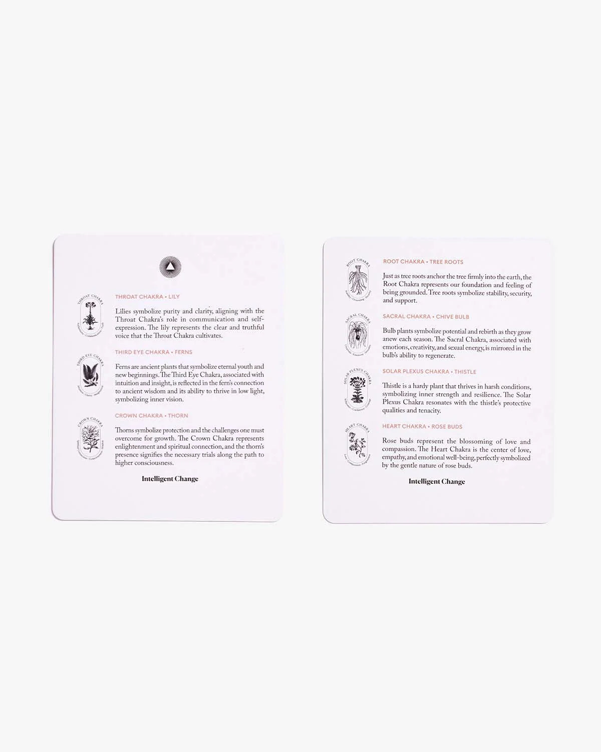 Mindful Affirmations for Chakra Balancing card deck by Intelligent Change