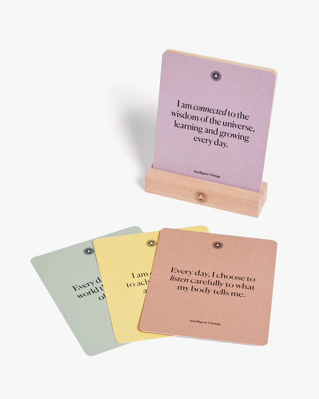 Mindful Affirmations for Chakra Balancing card deck by Intelligent Change