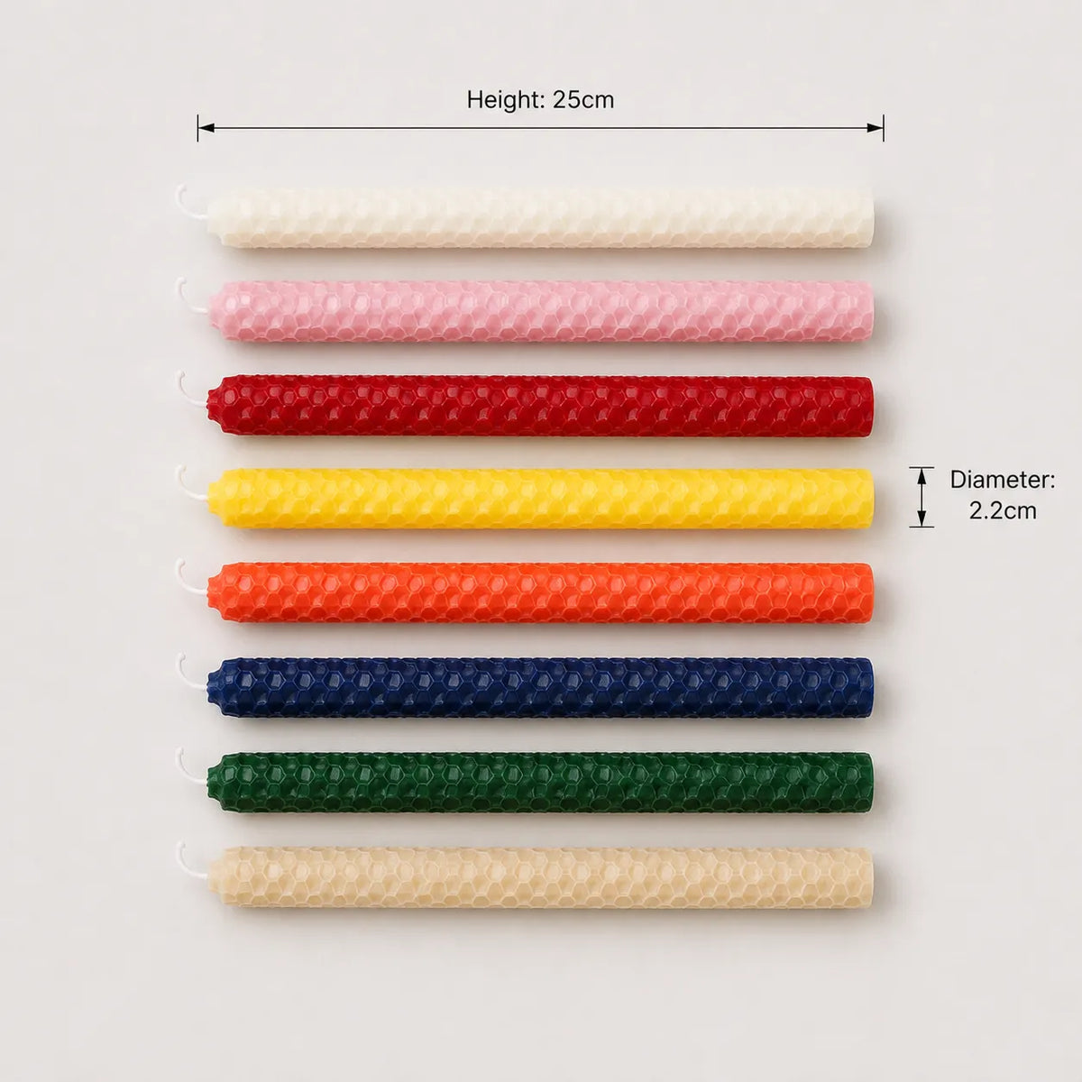 StillAura beeswax taper candle set, 25 cm, elegant decorative candles for living room decor.