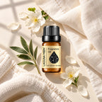 StillAura Lagunamoon 10 ml fragrance oil, a small amber glass bottle with a white dropper cap, for home fragrance dev...
