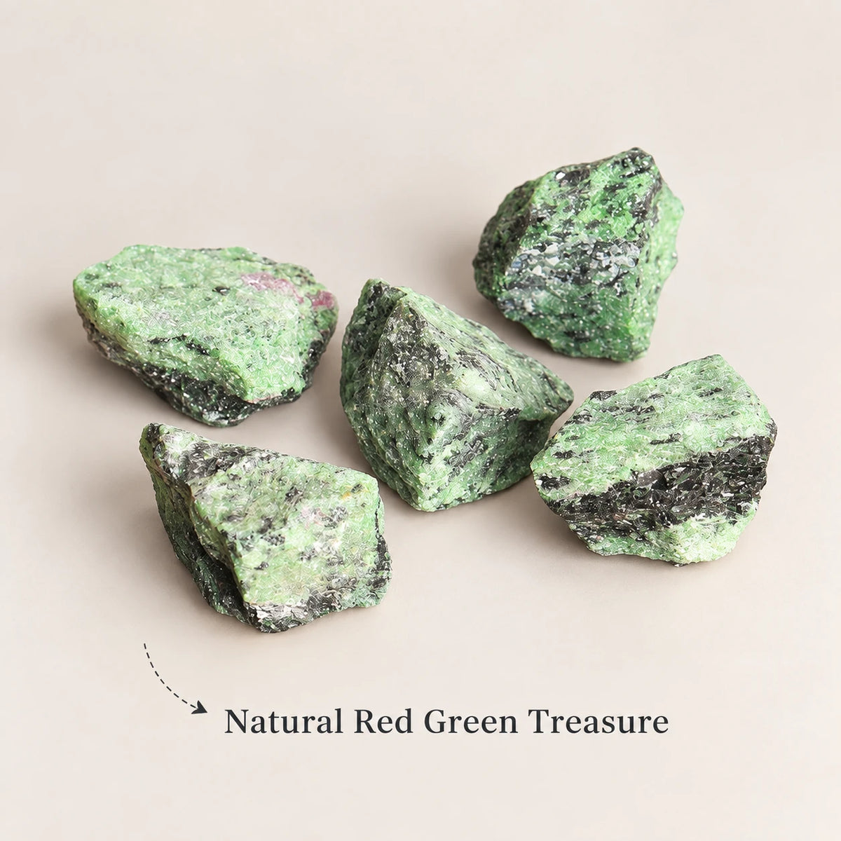 Natural red green treasure rough diffuser stones.