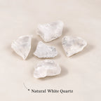Natural white quartz rough diffuser stones.