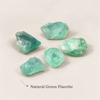 Natural green fluorite rough diffuser stones.