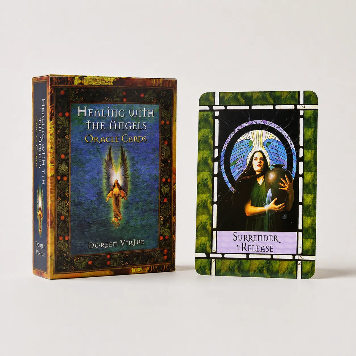 Moonveil Angels Oracle Cards, Healing With the Angels deck, coated paper divination cards, for spiritual guidance.