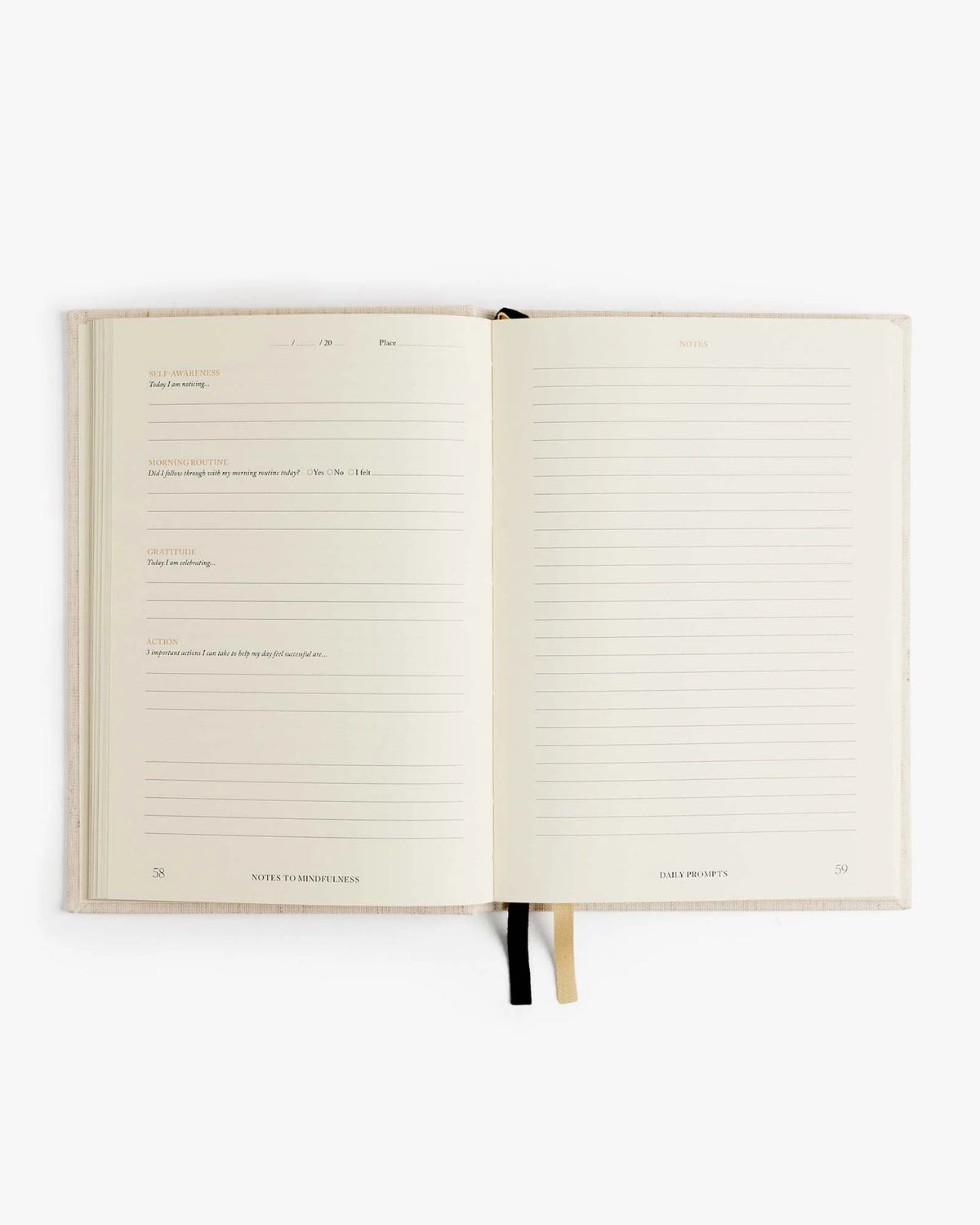 Intelligent Change Notes to Mindfulness Journal in linen