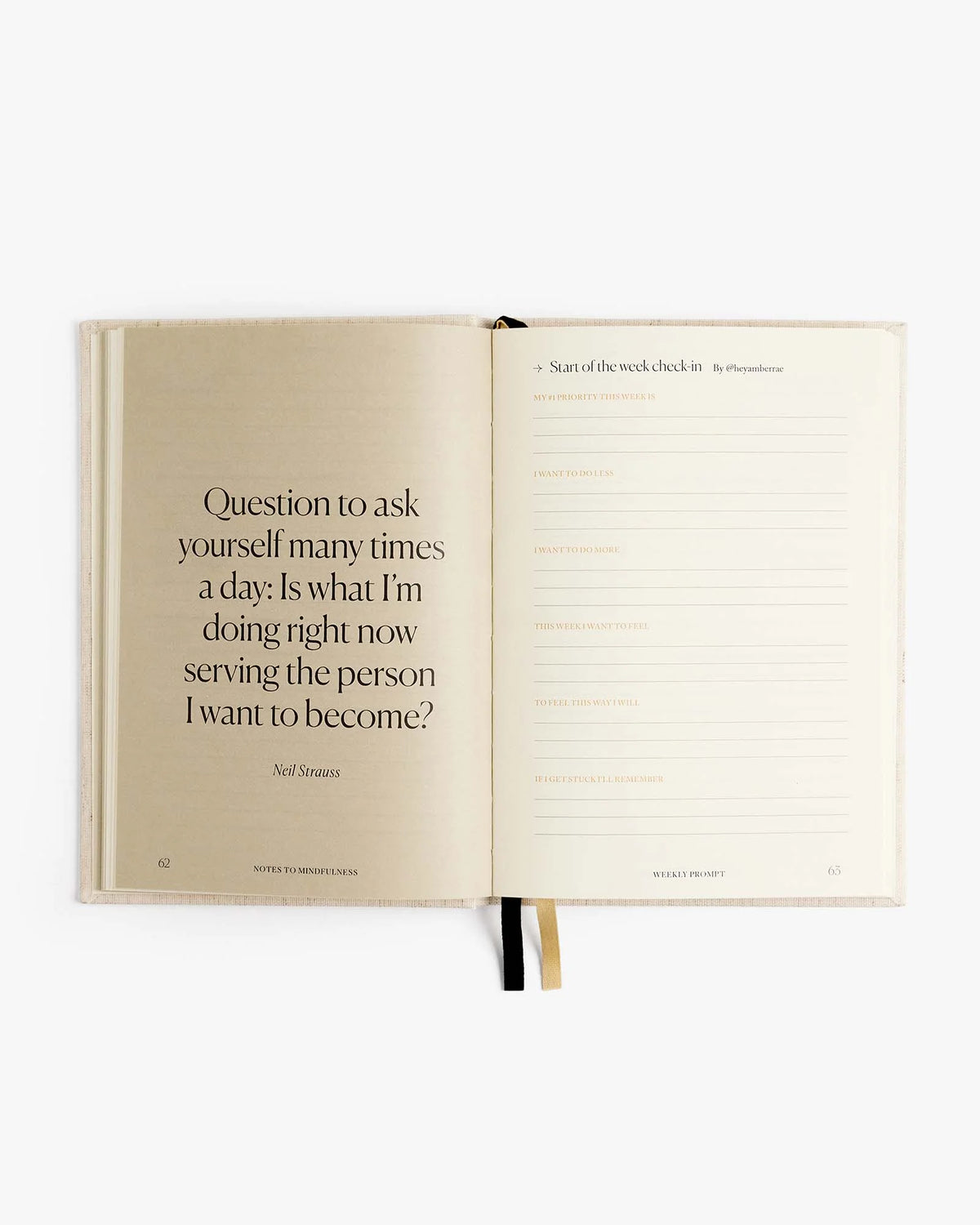Intelligent Change Notes to Mindfulness Journal in linen