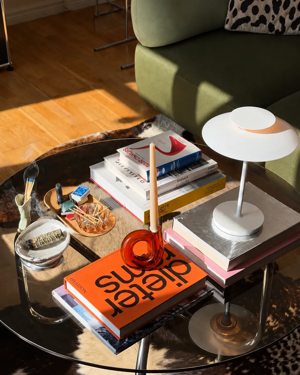 StillAura Nordic Style Glass Candle Holder, elegant clear glass branch design, perfect for Coffee table decor.