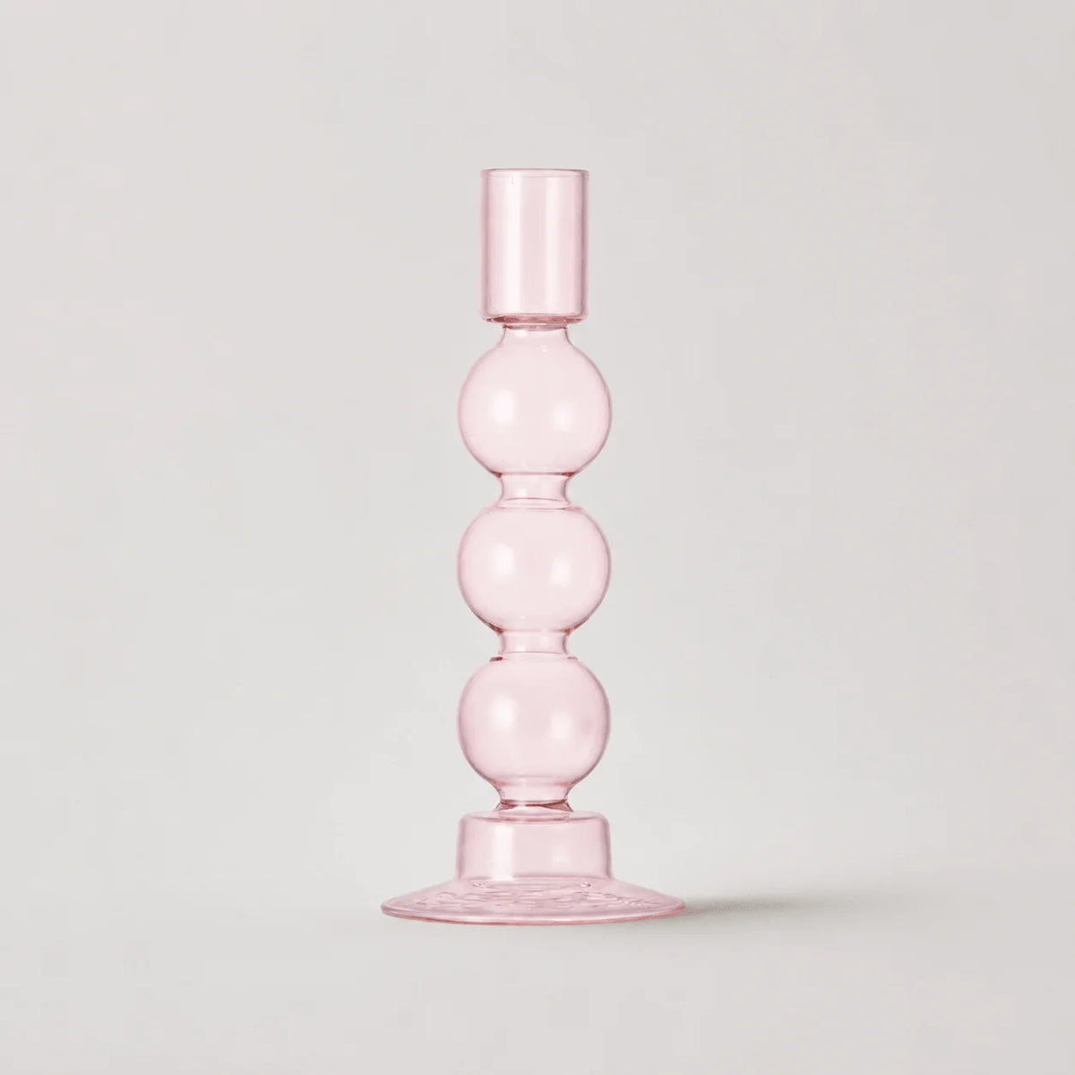 StillAura borosilicate glass candle holder, elegant decorative glass candlestick for home decor.