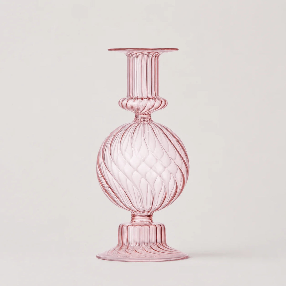 StillAura borosilicate glass candle holder, an elegant clear glass candlestick perfect for home decor.