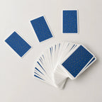 Moonveil Spanish Bilingual Knight Tarot deck, 78 blue divination cards for English speakers.