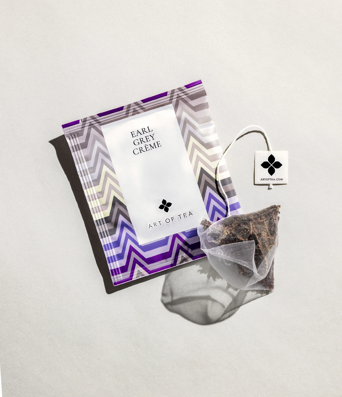Art of Tea Earl Grey Crème single pyramid tea sachet