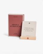 Intelligent Change Mindful Affirmations for Women box, card and wooden stand