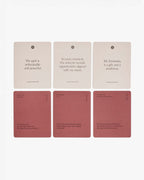Intelligent Change Mindful Affirmations for Women card fronts and quote backs