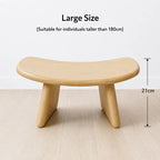 StillAura solid wood meditation bench for zen seating and mindfulness practice.