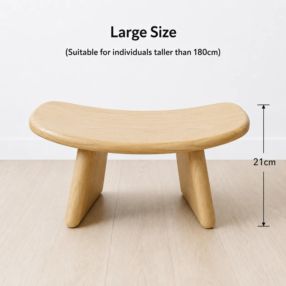 StillAura solid wood meditation bench for zen seating and mindfulness practice.