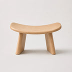 StillAura solid wood meditation bench, natural finish zen seating for mindful practice