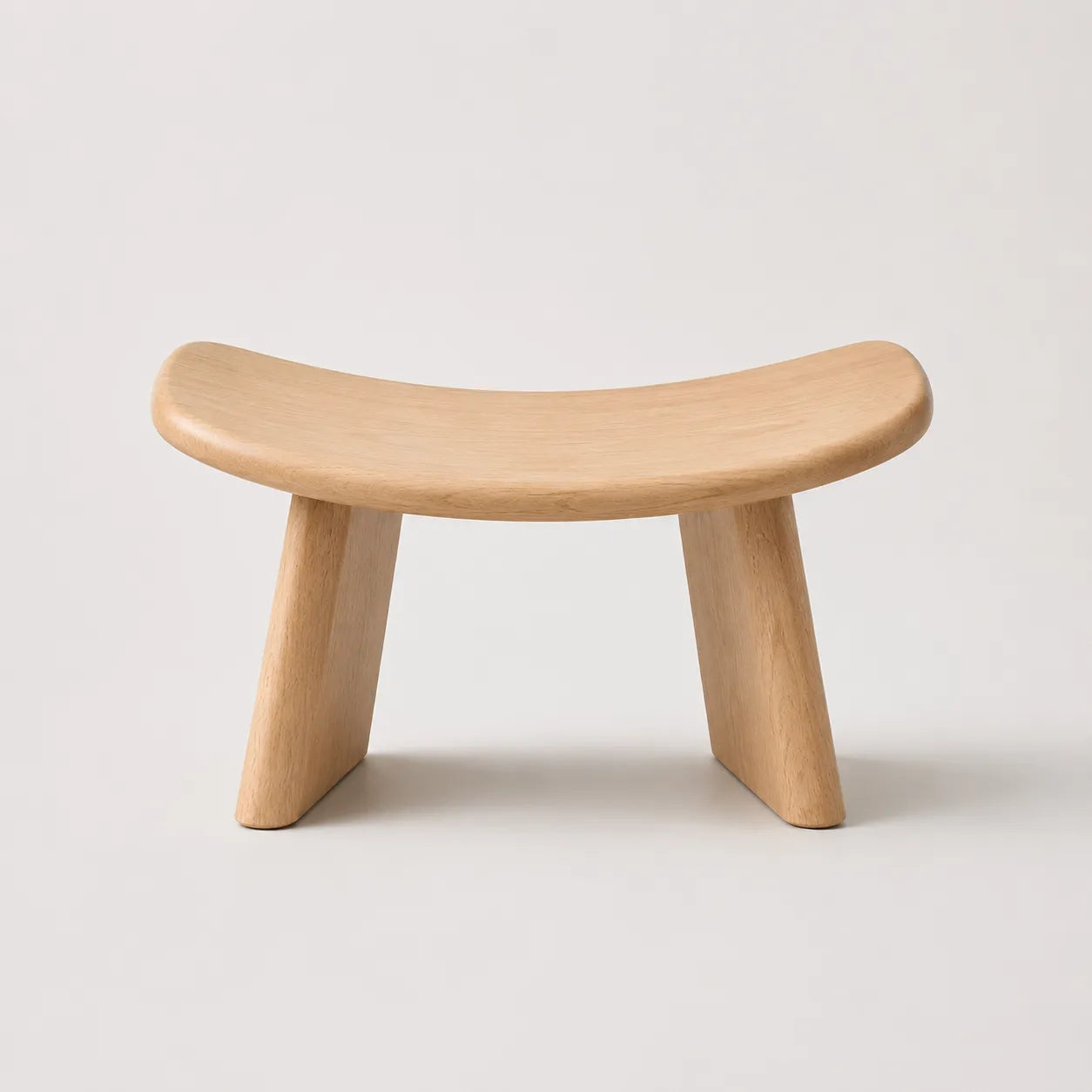StillAura solid wood meditation bench, natural finish zen seating for mindful practice