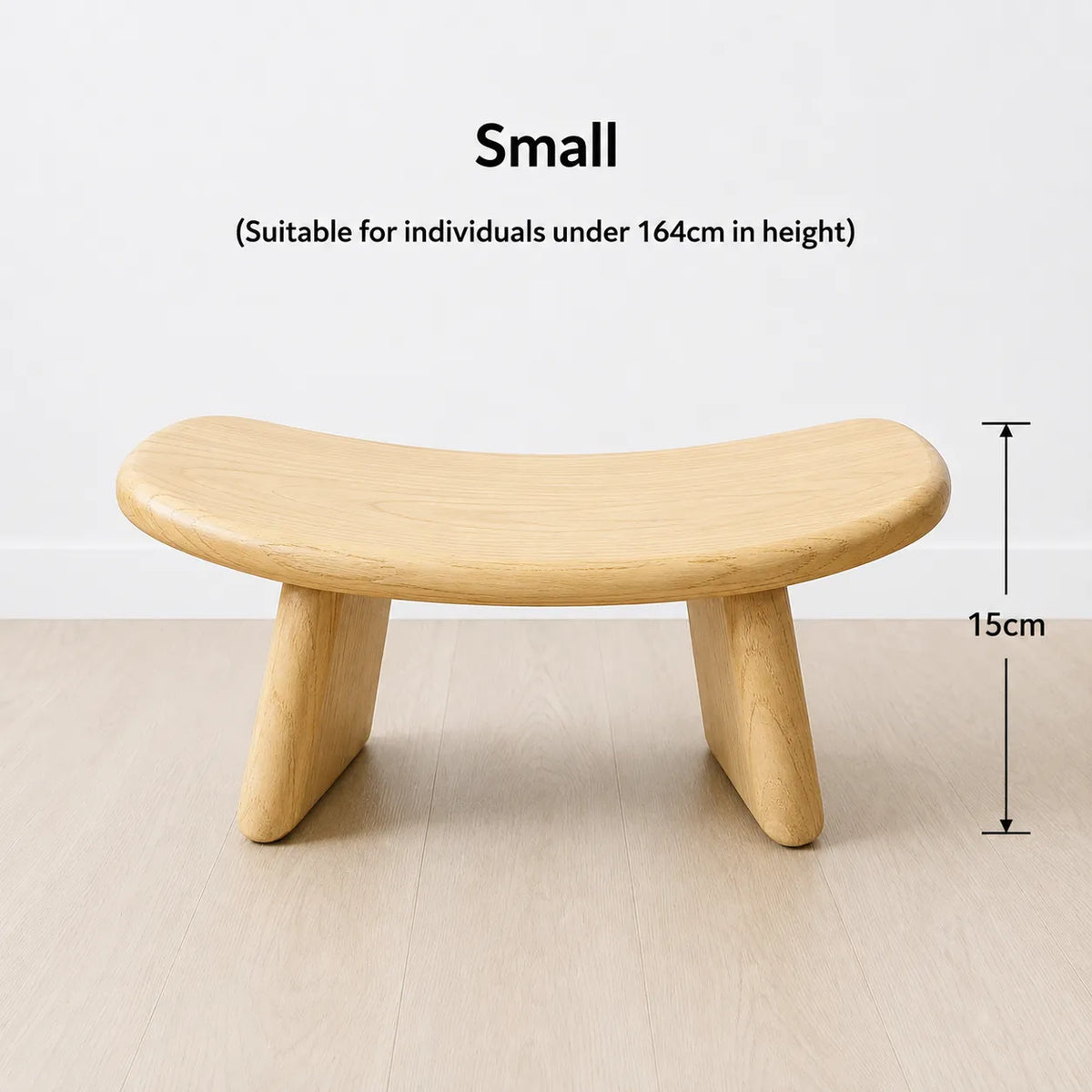 StillAura solid wood meditation bench for zen seating, a mindfulness chair with Japanese style design.