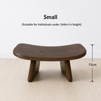 StillAura solid wood meditation bench for zen seating, mindfulness, and comfortable meditation.