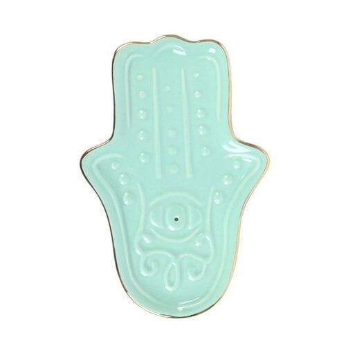 Blue Hamsa Hand Incense Stick Holder-1
