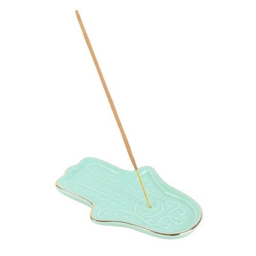Blue Hamsa Hand Incense Stick Holder-0